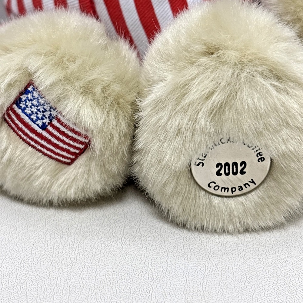 Starbucks Bearista Ltd Edition Uncle Sam Teddy Bear 2002 Stuffed Plush American - Picture 2 of 4
